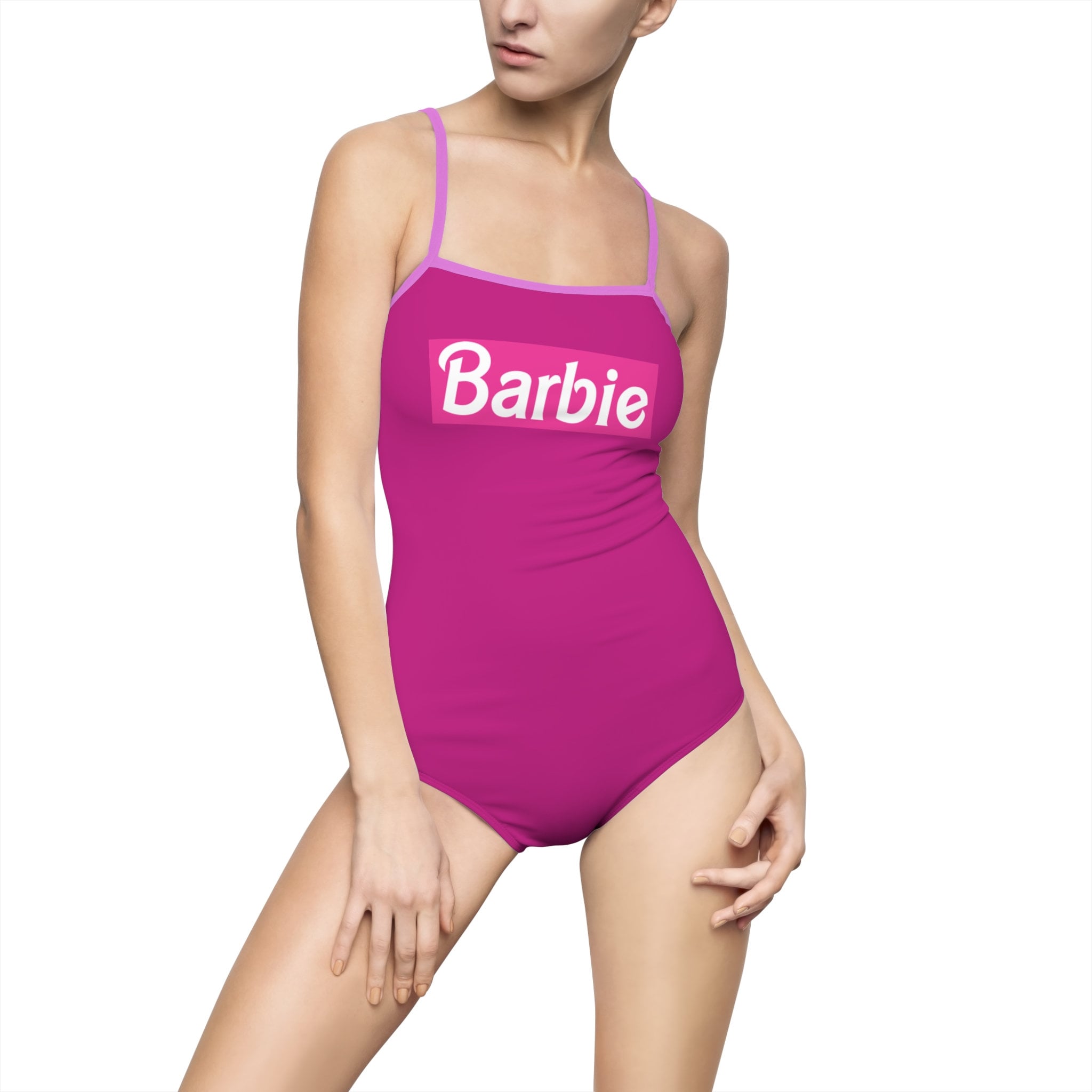 Barbie Maillot de Bain Maillot de Bain pour Femmes Malibu Beach, Maillot  de Bain Une pièce Rose pour Femmes, S