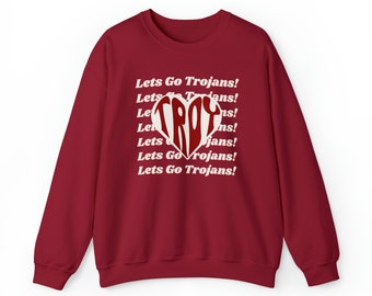 Troy Trojans Sweatshirt, Cute Trendy Troy University Crewneck, Troy University Sweatshirt