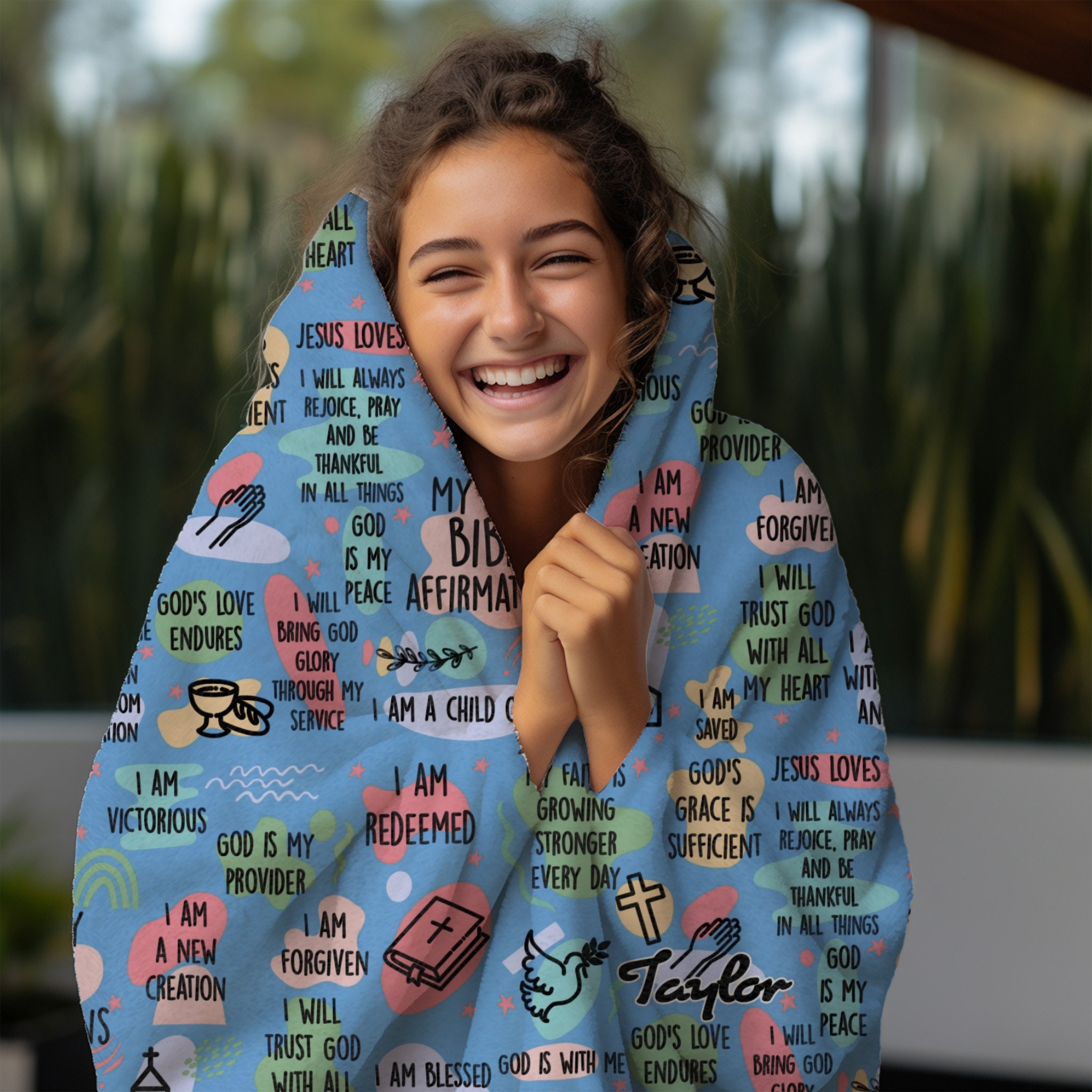 Blankets Personalized Blanket Girl Blanket Custom Name Minky Blanket