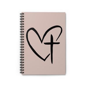 Heart & Cross Spiral Journal
