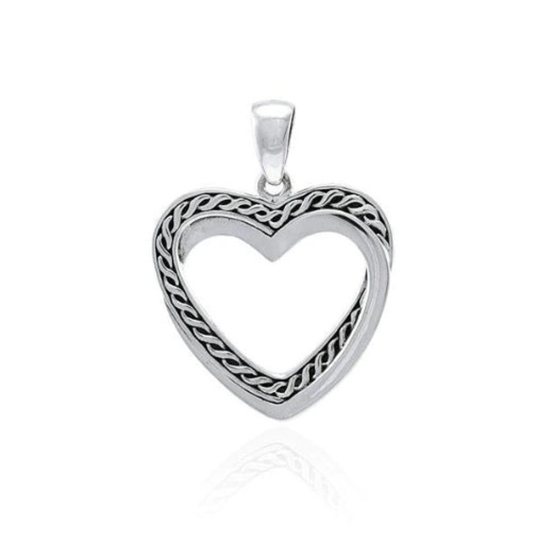 Sterling Silver Heart Pendant, Irish Celtic Jewelry Accessories, Mother ...