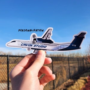 Personalizable Q400 Airplane Stickers - Vinyl sticker, Canadian airline Q400
