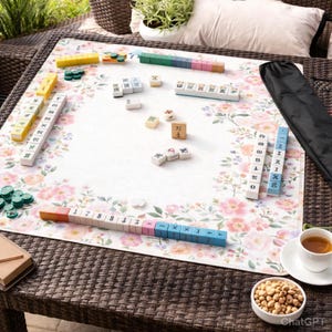 Mini Mahjong Mat 20.9"x20.9" (Ship Rolled up)