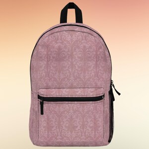 Vintage Pattern Backpack, Retro Backpack, Classic School Bag, Boho Bookbag, Fashionable Travel Pack