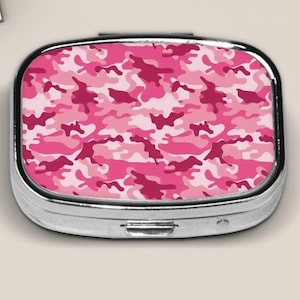 Military Pill Box For Travel Purse And Pocket, Cute Pill Case, Small Pill Container