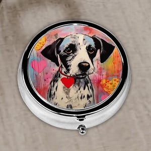 Cute Pill Box Vintage Dog Lover Gift, Gift Ideas