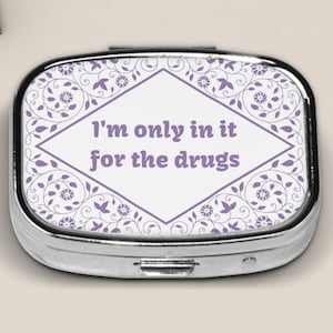 Poison and Antidotes Pill Box A Great Gift Idea For Grandparents Family And Friends, Gothic, Curious, Strange and Unusual, Travel Size