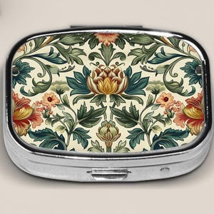 Travel Pill Case, Cute Pill Organizer, Metal Pill Box, Small Pill Box, Pill Organizer for Vitamins, Stylish Pill Case