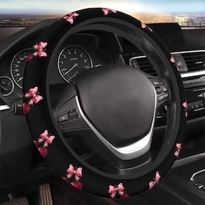 Cherry And Bow Steering Wheel Cover For Car