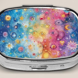 Small Pill Box For Purse, Pill Case, Unique gift, Jewelry box, Pill Box For Grandparents Gifts, Stocking Stuffers, Gift Ideas