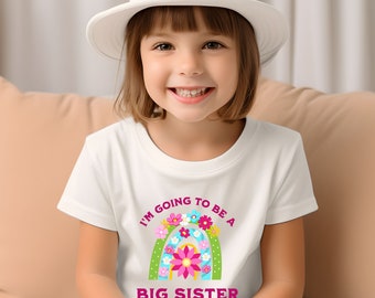 Big sister t shirt, Rainbow Big Sister, I'm Going To Be a Big Sister