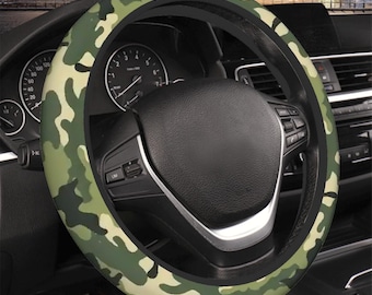 Funda para volante verde camuflaje