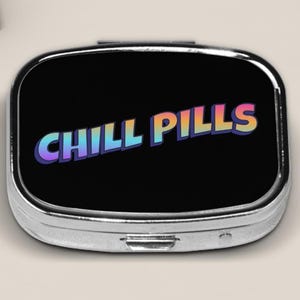 Cute Pill Box Chill Pills, Small Pill Case