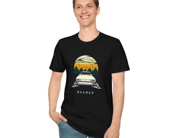 Car in sunset t-shirt