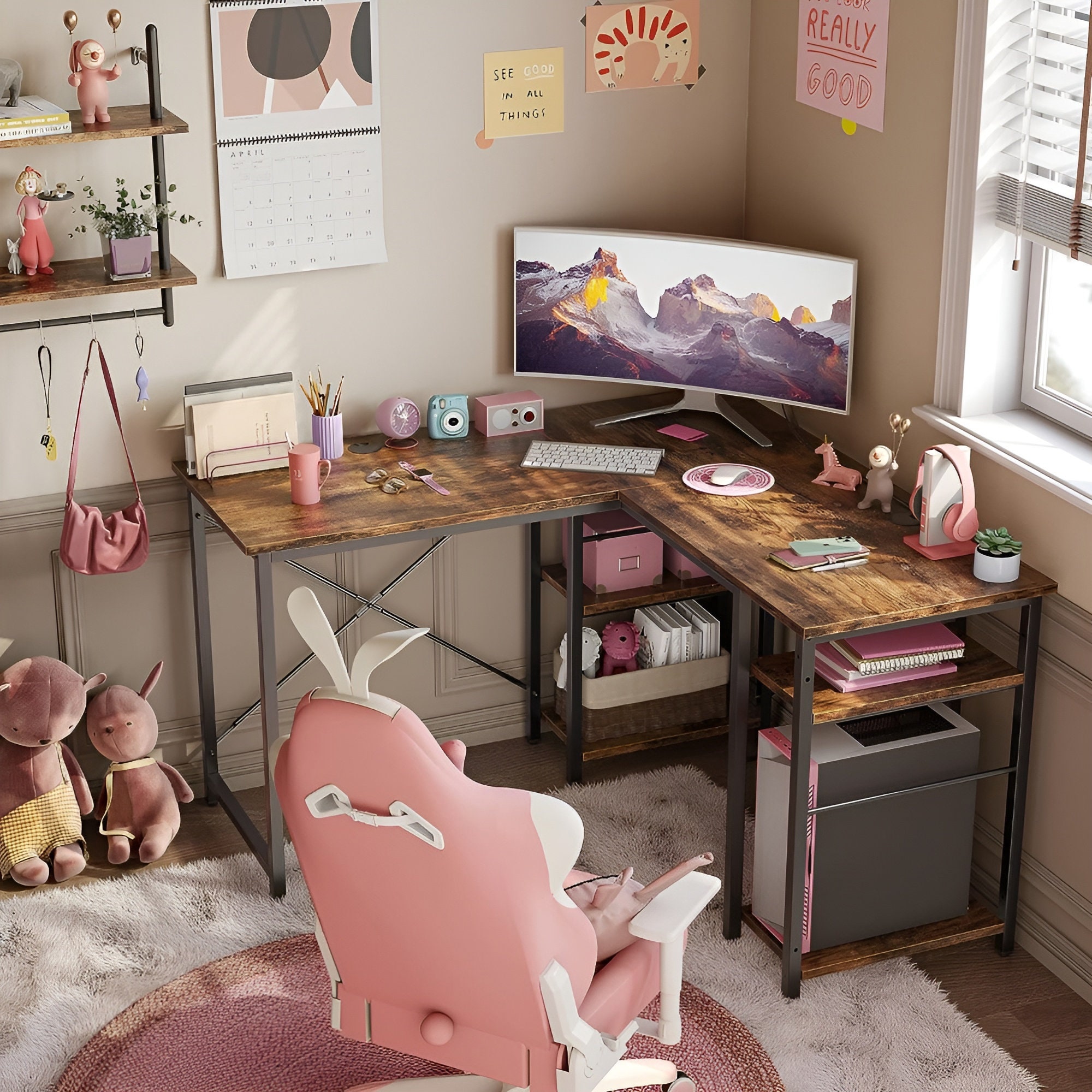 32 inch l shaped cheap desk