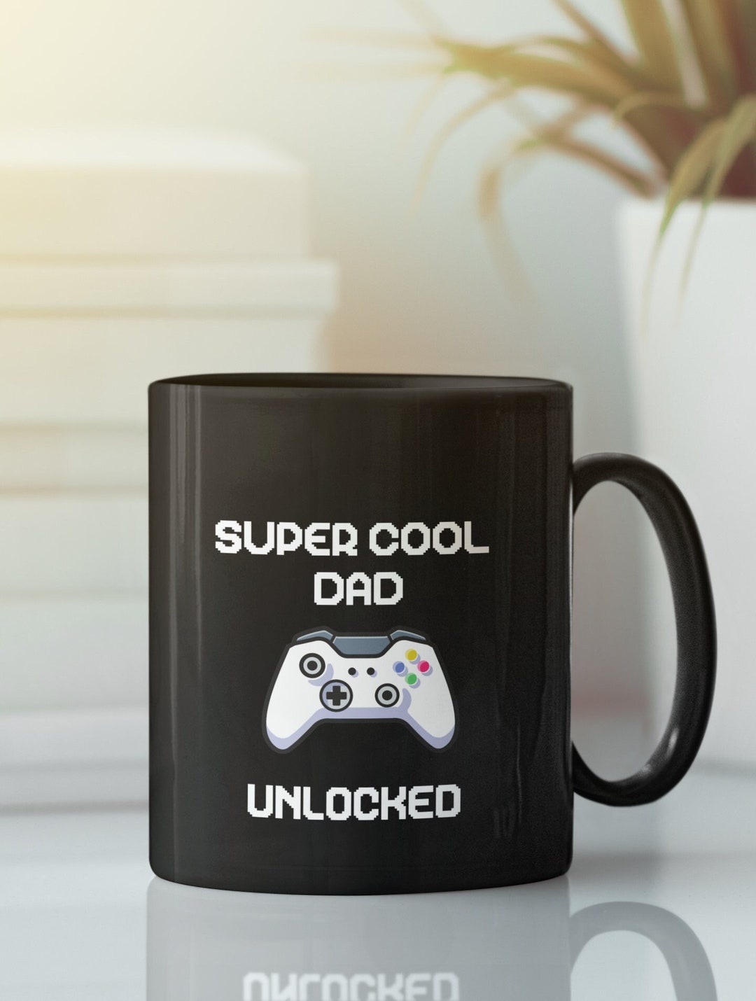 Super Cool Dad Mug, Gamer Dad Mug, Personalizable Gamer Mug, Fathers