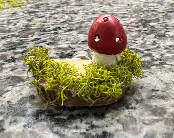 Paddenstoelenlanding: decoratie springspin