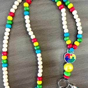 Custom made Autism Awareness lanyards.