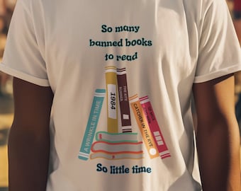 Lesen Sie verbotene Bücher T-Shirt, verbotene Bücher T-Shirt, über verbotene Bücher Shirt, Leseliebhaber Geschenk für Bibliothekar, Lesen und Bibliothekarkleidung