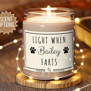 Light When “Name” Farts Scented Candle | Funny Candles