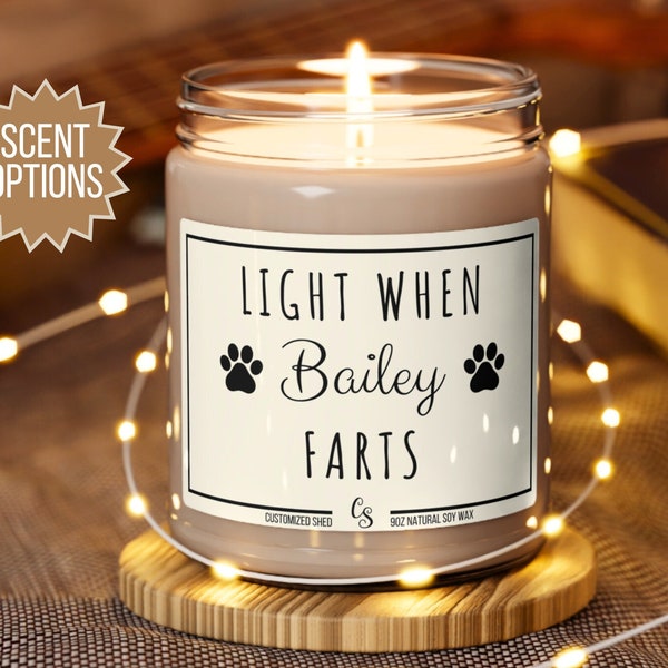 Dog Candle Etsy