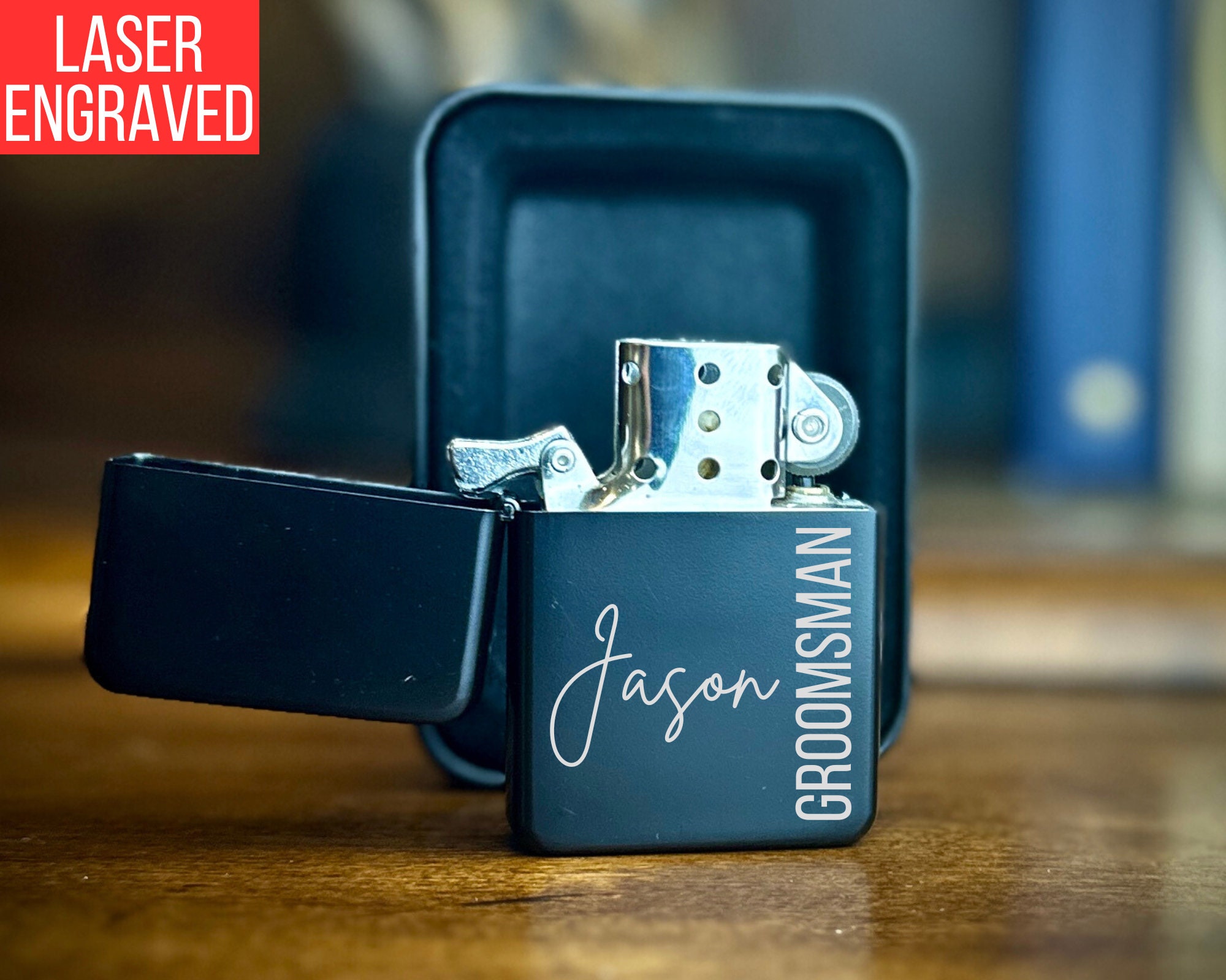 Engraved Lighters for Groomsmen Gift Personalized Lighters for Etsy