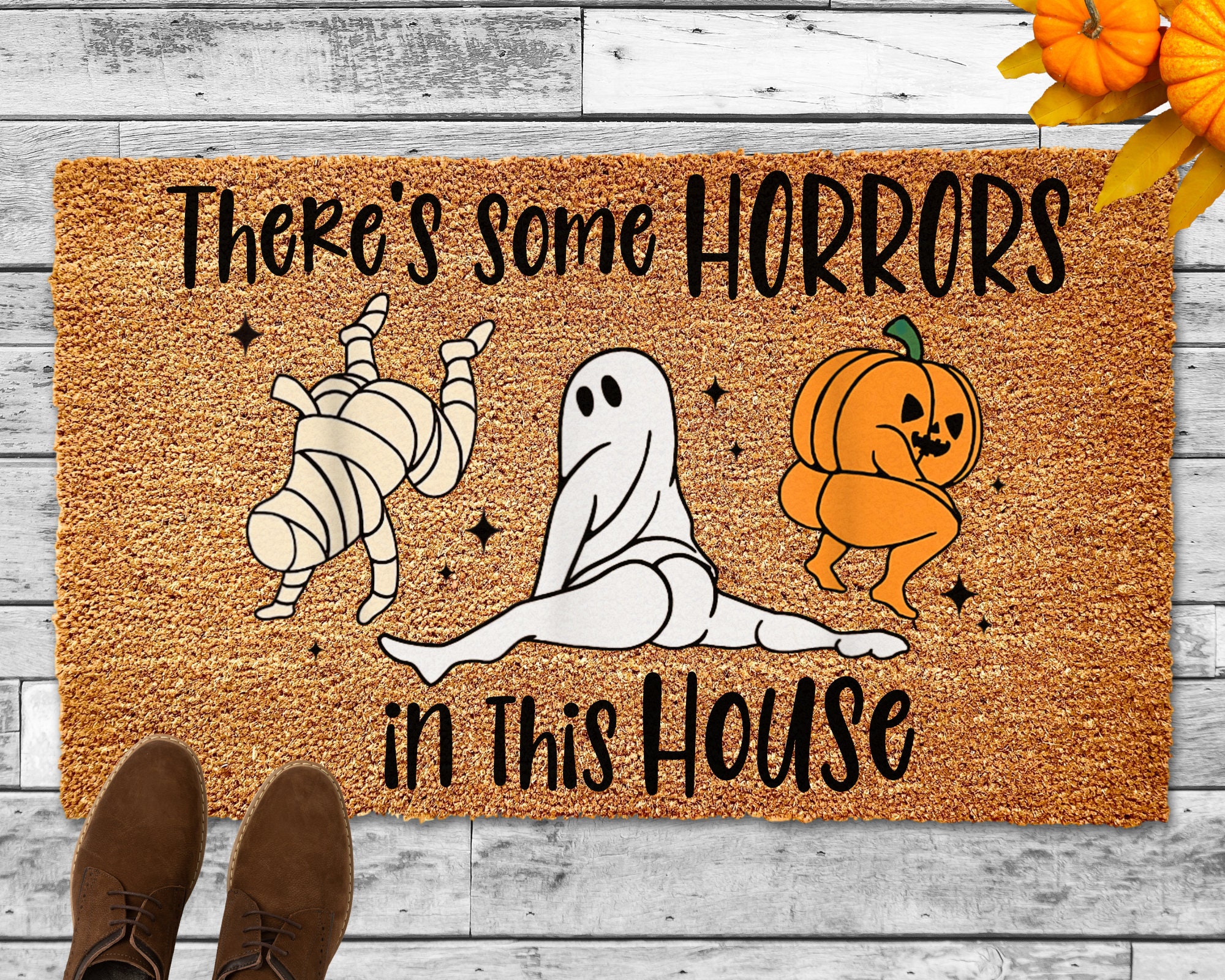 Happy Halloween Doormats Vintage Pumpkin Head Kitchen Rugs Indoor Padded  Floor Mat Scary Kitchen Mat Funny Door Rugs 17 X 30 