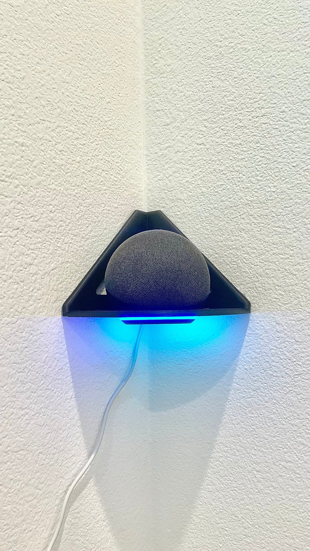 Echo Dot Wall Mount Amazon Alexa Speaker Adhesive Corner Mount Perfect