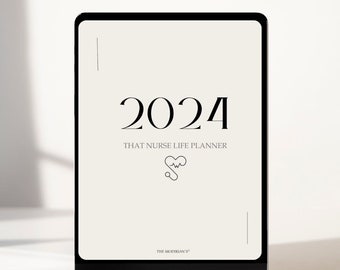 2024 Nurse Digital Planner, Daily Weekly Monthly Planning, Productivity Tool, Goals, Budgets, Travel