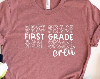 First Grade Teacher Shirt, 1st Grade Shirt, 1st Grade Teacher Shirt for First Day Of School, Kindergarten Teacher Shirt, Retro Teacher Shirt