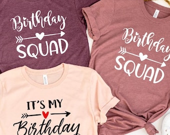 Birthday Group Shirts, Birthday Crew Shirts, Birthday Squad Shirts, Birthday Party Shirt, Its my Birthday, Shirts for Birthday Party