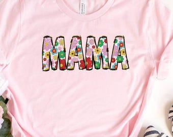 Gardener Mama Shirt, Floral Mama Shirt, Mother's Day Shirt, Mama T-Shirt, New Mom Gifts, Shirt for Mom, Flower Mama Shirt, Flower Lover Mama