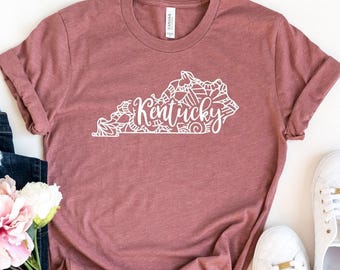 Kentucky Shirt, Kentucky State Shirt, Kentucky State Map T-Shirt, Kentucky Home, Cute Kentucky T-Shirt, Kentucky Travel Tees, Kentucky Lover