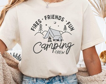Camping Crew Shirt: Fries, Friends, Fun Shirt