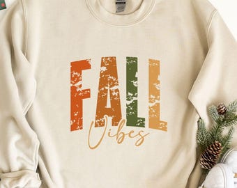 Fall Vibes Shirt, Retro Autumn Sweatshirt, Thanksgiving Fall Shirt, Pumpkin Season Outfit, Autumn Festival T-shirt, Thanksgiving Women Gift