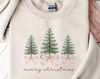 Suéter navideño: Camiseta Coquette Holiday Tree