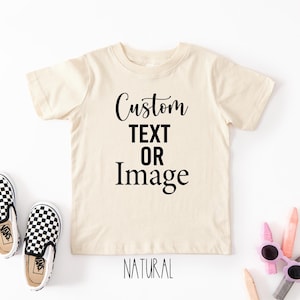 Custom Text Youth Shirt, Personalized Toddler Tee, Customized Text Youth T-Shirt, Your Text Youth Shirts, Custom Youth T-Shirts
