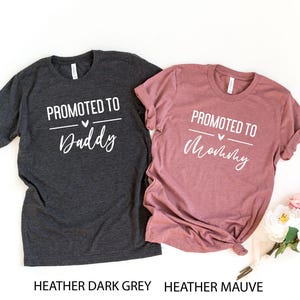 Promoted to Mommy, New Parents Gift Set, Mom Coming Home, New Mom Shirt, Baby Shower Gifts, Mother&#39;s Day Shirt, New Dad Shirt,Mom Outfit Tee
