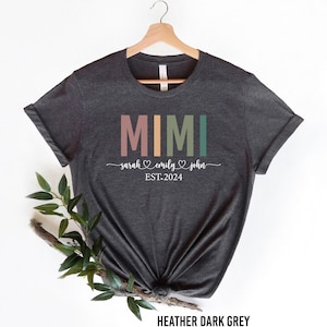 Personalized Grandma Shirt, Mimi Est Shirt, Mother&#39;s Day Shirt, Grandma-life Shirt, Grandma Shirt With Grandkids Names, Custom Mimi T-Shirt