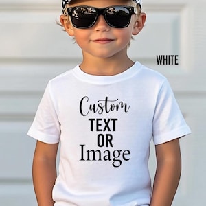 Custom Text Youth Shirt, Personalized Toddler Tee, Customized Text Youth T-Shirt, Your Text Youth Shirts, Custom Youth T-Shirts