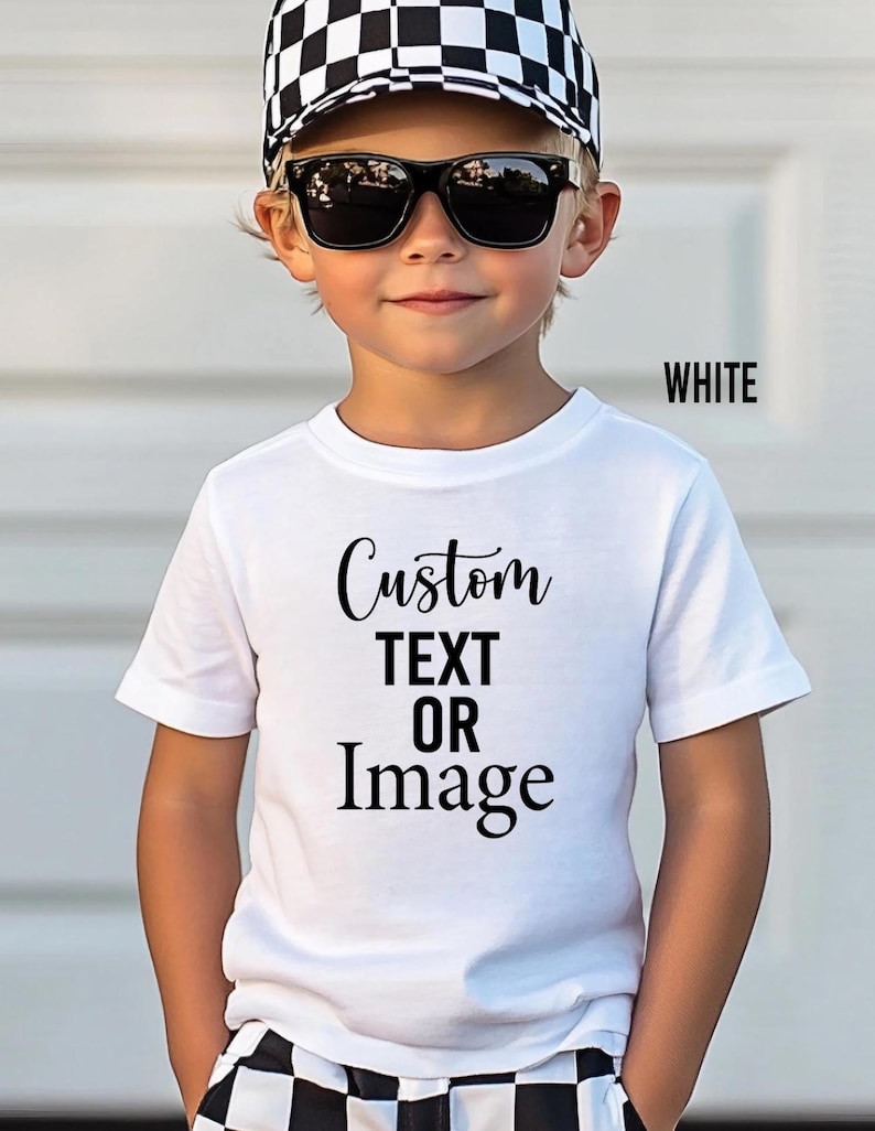 Custom Text Youth Shirt, Personalized Toddler Tee, Customized Text Youth T-Shirt, Your Text Youth Shirts, Custom Youth T-Shirts