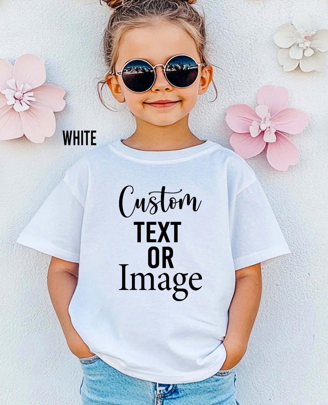 Personalized Text Youth Shirt, Custom Toddler Tee, Customized Text Youth Shirt, Your Image