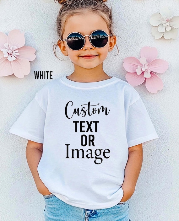 Personalized Text Youth Shirt, Custom Toddler Tee, Customized Text Youth Shirt, Your Image Youth, Your Text Youth Shirts, Custom Youth Shirt