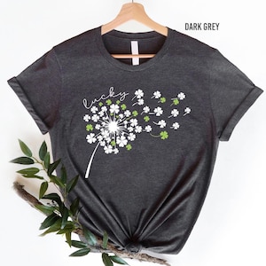 Dandelion St Patrick's Day Shirt, Dandelion Shamrock Shirt, St Patrick's Day Gift Shirt, Irish Day Shirt, Shamrock Clovers Flying Shirt