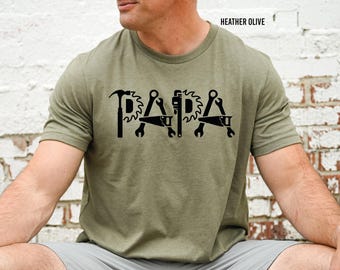 Papa Shirt, Father's Day Shirt, Papa Tools Shirt, Funny Papa Shirt, Papa Birthday Shirt, Father's Day Gift, Fixer Papa Shirt, Gift for Papa