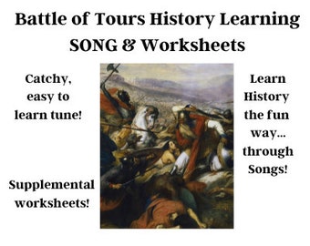 Battle of Tours History Learning SONG & Worksheets