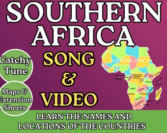 Southern Africa Geography Memory SONG, VIDEO, Maps & Bonuses!