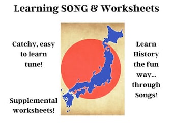 Japan's Restoration History Learning SONG & Worksheets