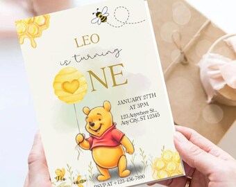Winnie the Pooh Birthday Invitation Template