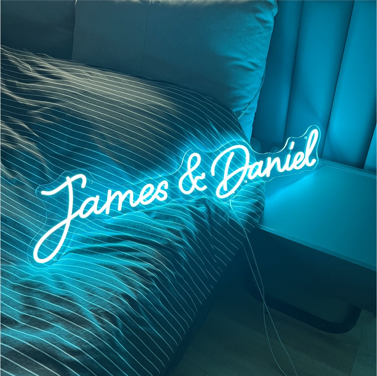 Custom Neon Sign Battery Operated Neon Sign Neon Wedding Etsy